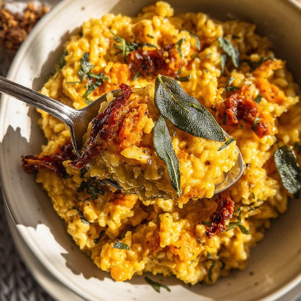 Kürbisrisotto mit Salbei