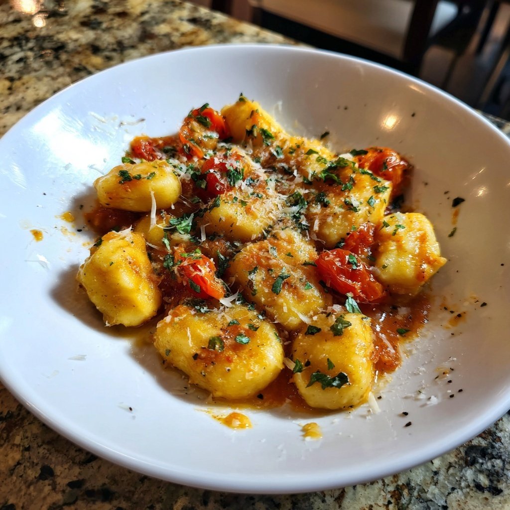 Kartoffel-Gnocchi mit Tomatenragout