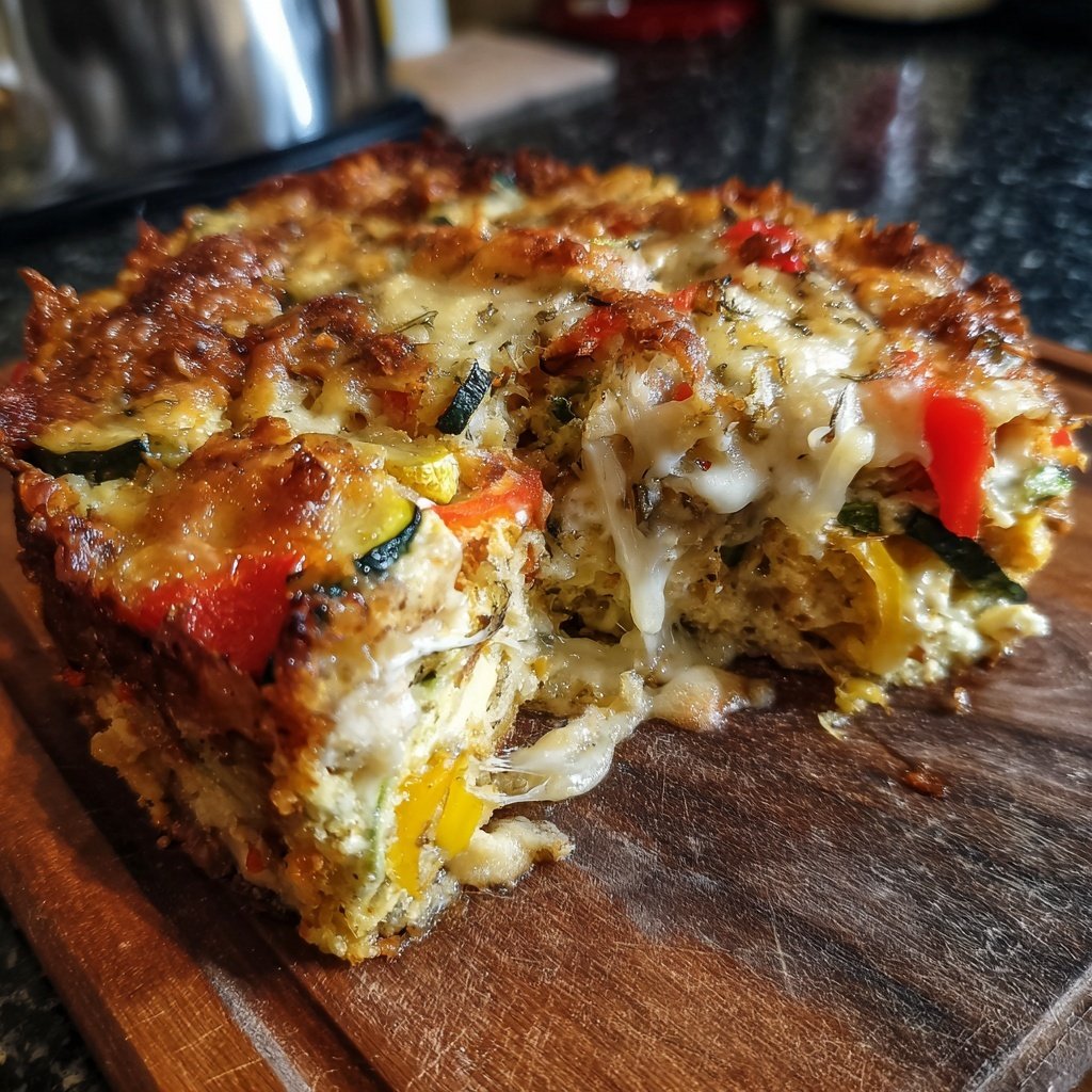 Abendessen mit Gemüseauflauf