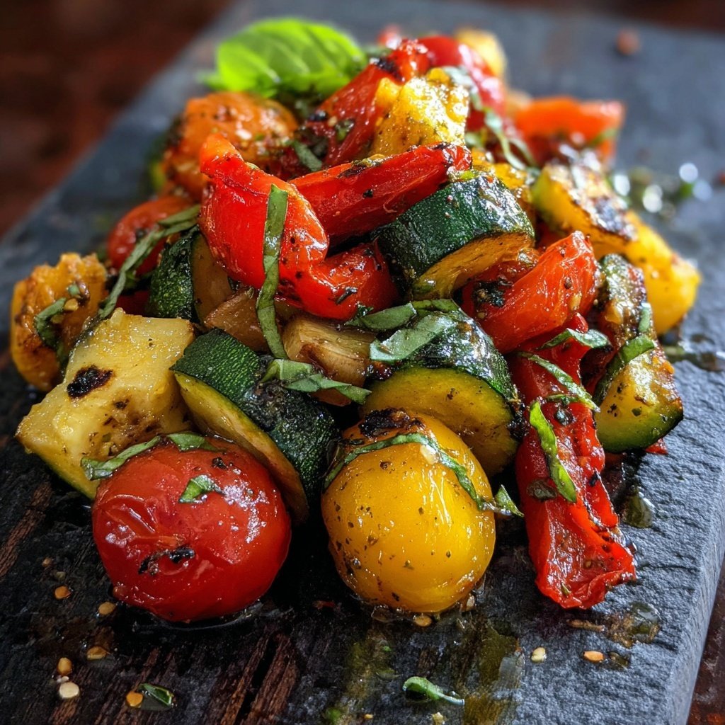 Vegetarische Gemüsepfanne Mediterran