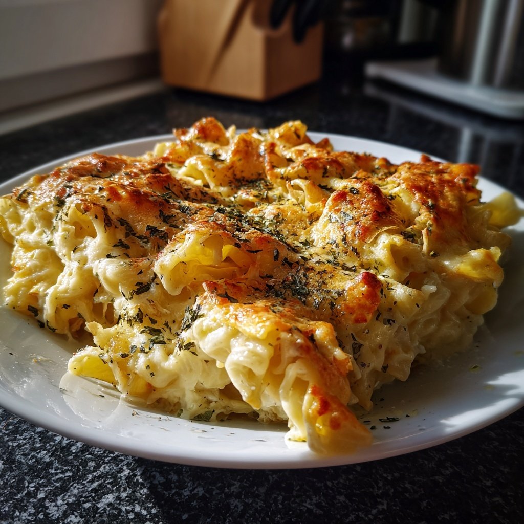 Nudelauflauf mit Kräutern