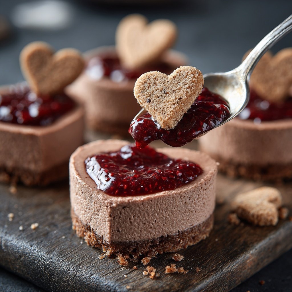 Valentins-Dessertplatte für zwei