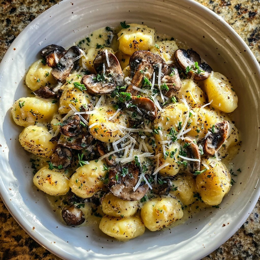 Gnocchi mit Pilzrahm