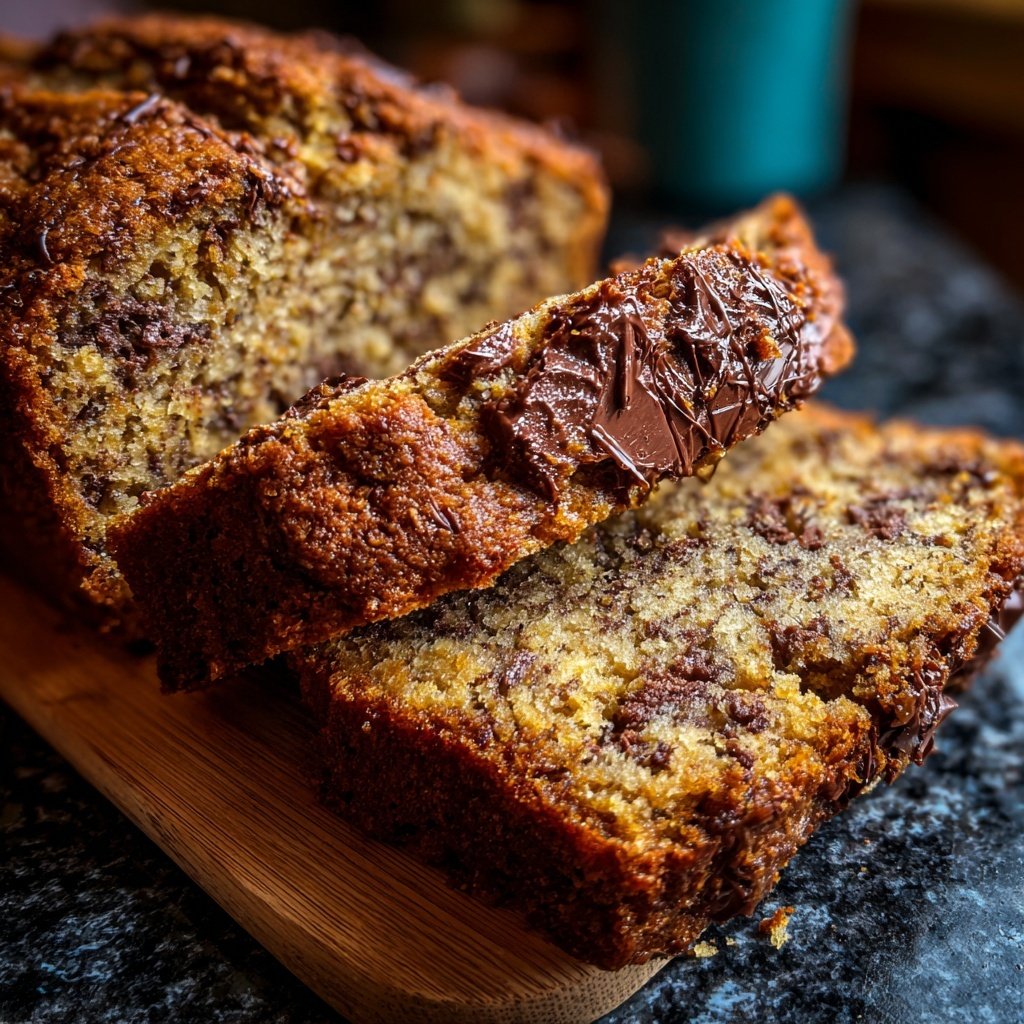 Bananenbrot mit Schokostückchen