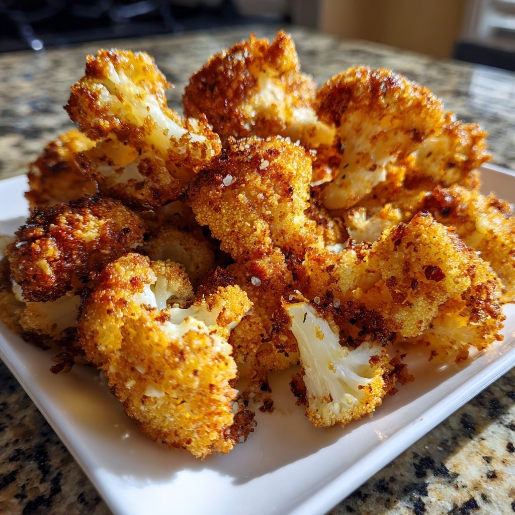 Blumenkohl aus dem Airfryer knusprig