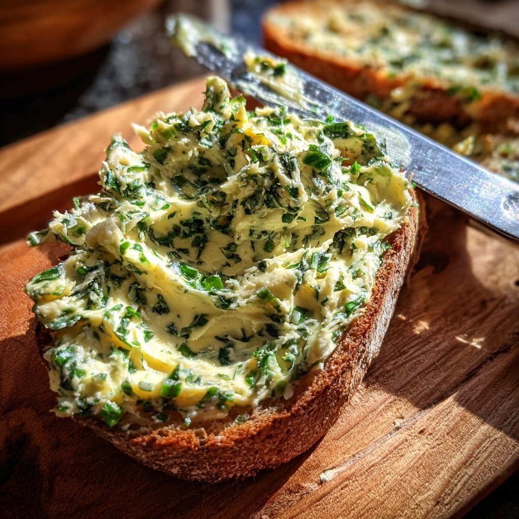 Kräuterbutter Mit Knoblauch Und Schnittlauch