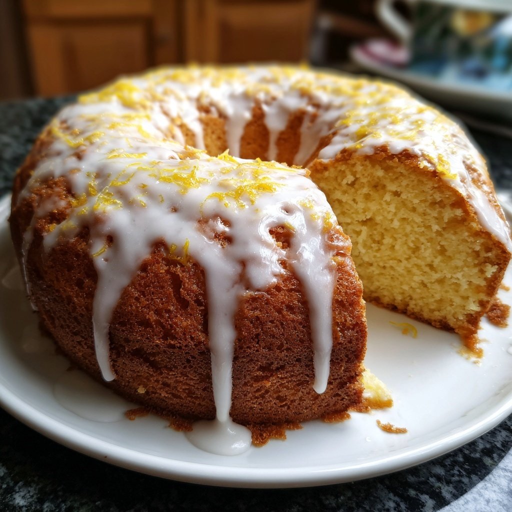 Zitronenkuchen mit Olivenöl